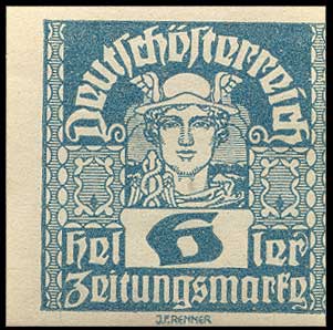 Color scan: Postage stamp of Austria