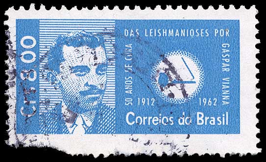 Color scan: Postage stamp of Brazil