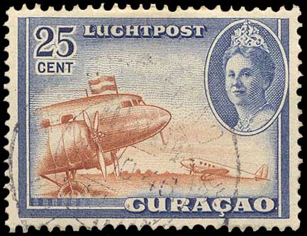 Color scan: Postage stamp of Curacao