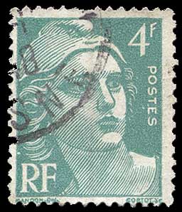 Color scan: Postage stamp of France