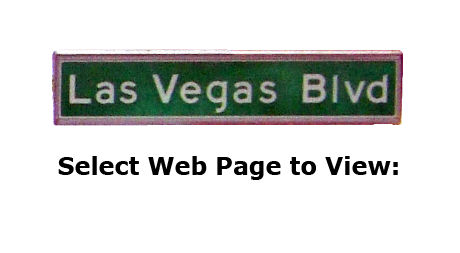 Color photo: Las Vegas Blvd street sign and prompt to select web page