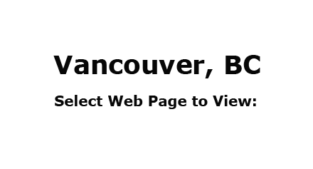 Photo: Vancouver, BC text sign and prompt to select web page