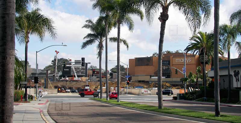 View of UTC and Macy's store from across street