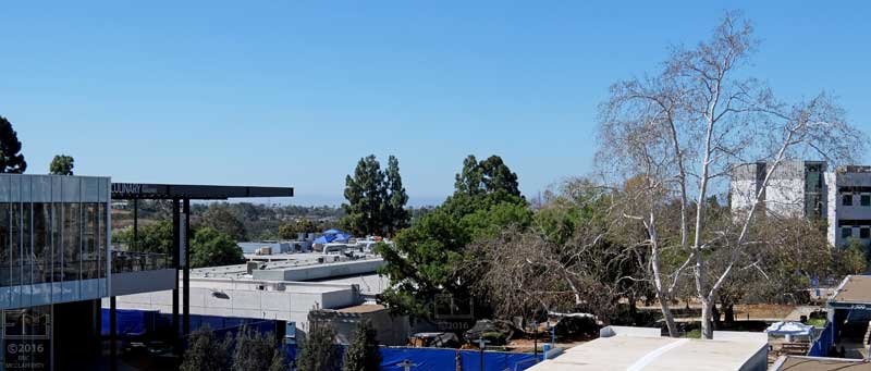 SB101 third floor view of old bookstore/cafeteria to be demolished
