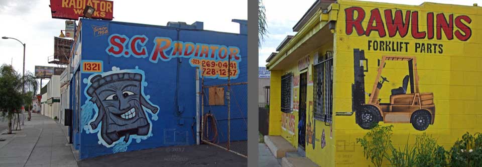 Sign art on sides of buildings (2)