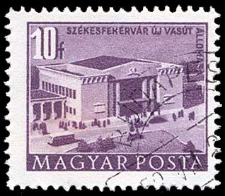 Color scan: Postage stamp of Hungary