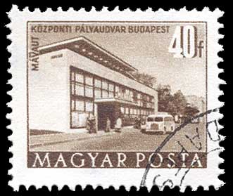 Color scan: Postage stamp of Hungary