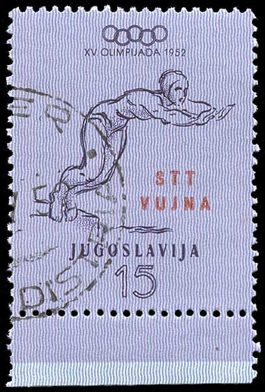 Color scan: Postage stamp of Jugoslavia
